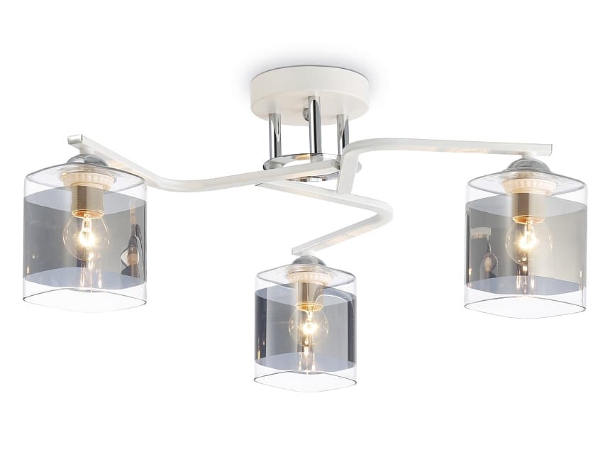 Ambrella Светильник потолочный TR303217/3 WH/CH/SM белый/хром/дымчатый E27*3 max 60W D540*250