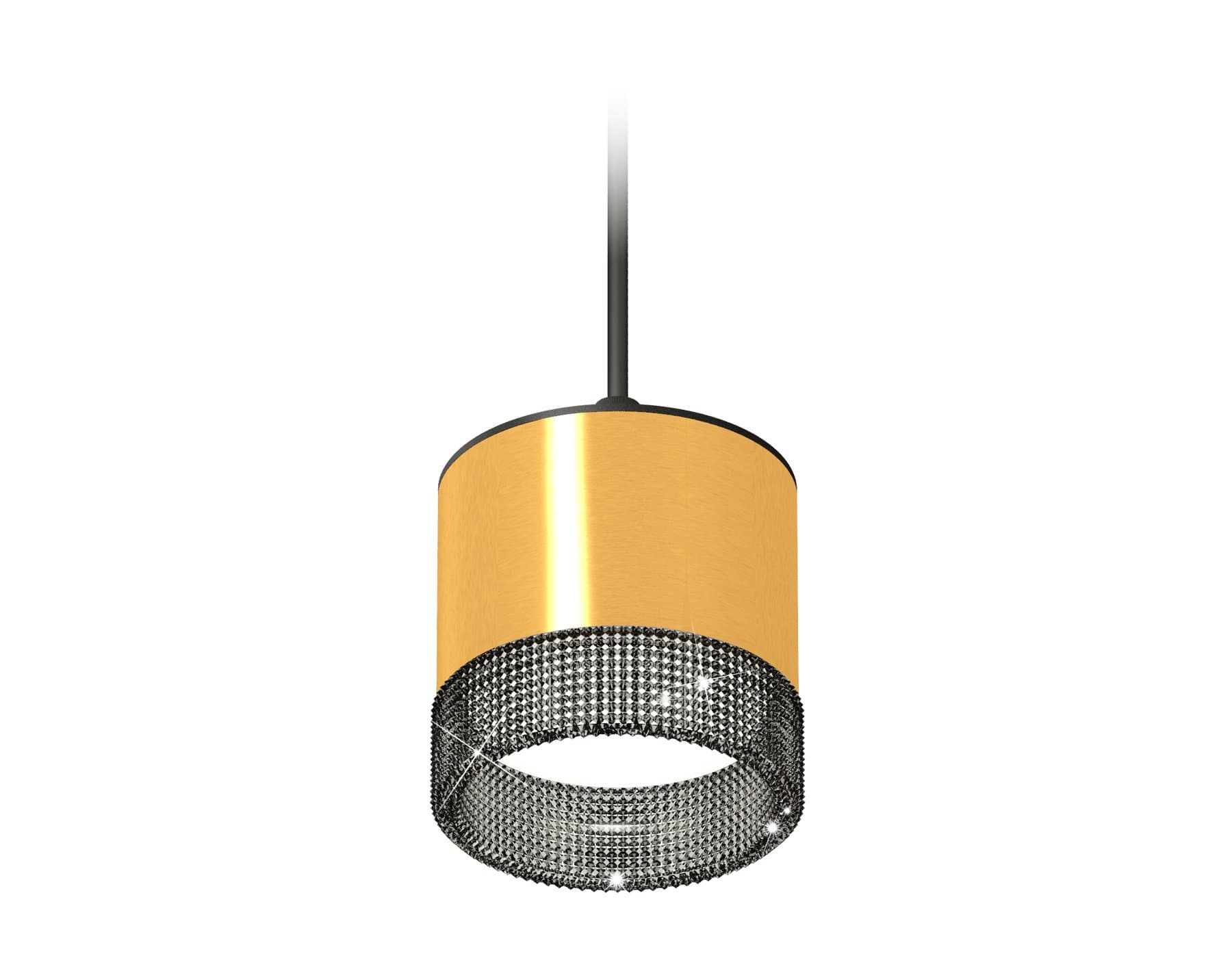 Ambrella Комплект подвесного светильника GX53 с композитным хрусталем XP8121031 PYG/BK/SBK золото желтое полированное/тонированный/черный песок GX53 (