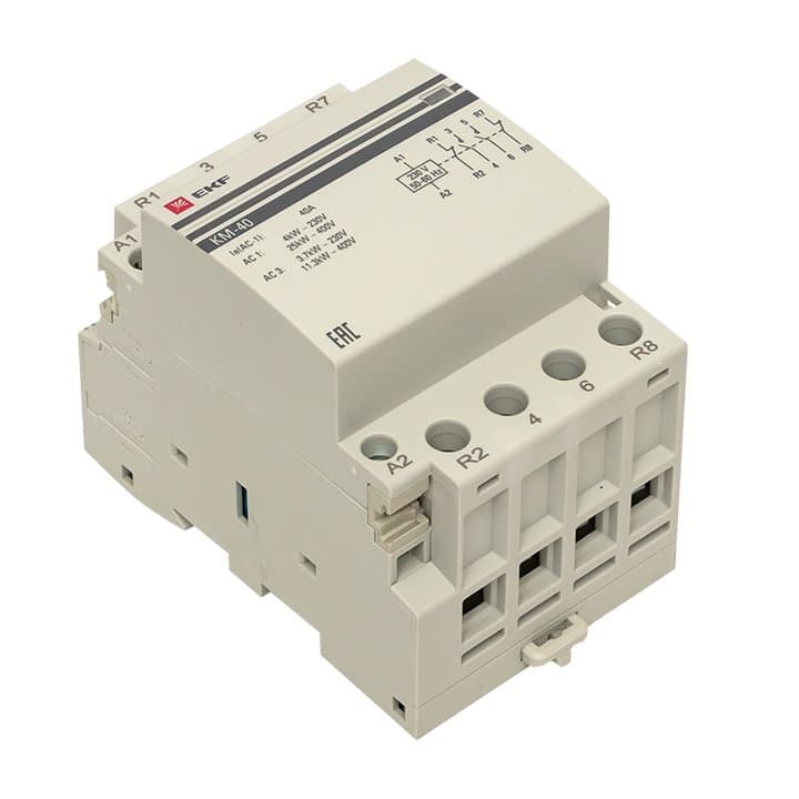 EKF PROxima Контактор модульный КМ 40А 2NО+2NC (3 мод.) — миниатюра 6