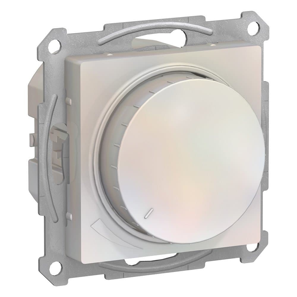 Systeme Electric AtlasDesign Жемчуг Светорегулятор (диммер) повор-нажим, LED, RC, 400Вт, мех.