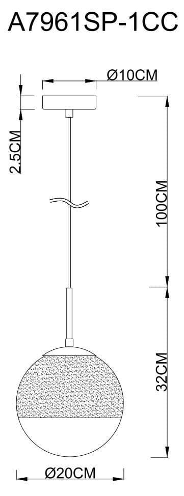 Arte Lamp A7961SP-1CC Подвесы — миниатюра 2