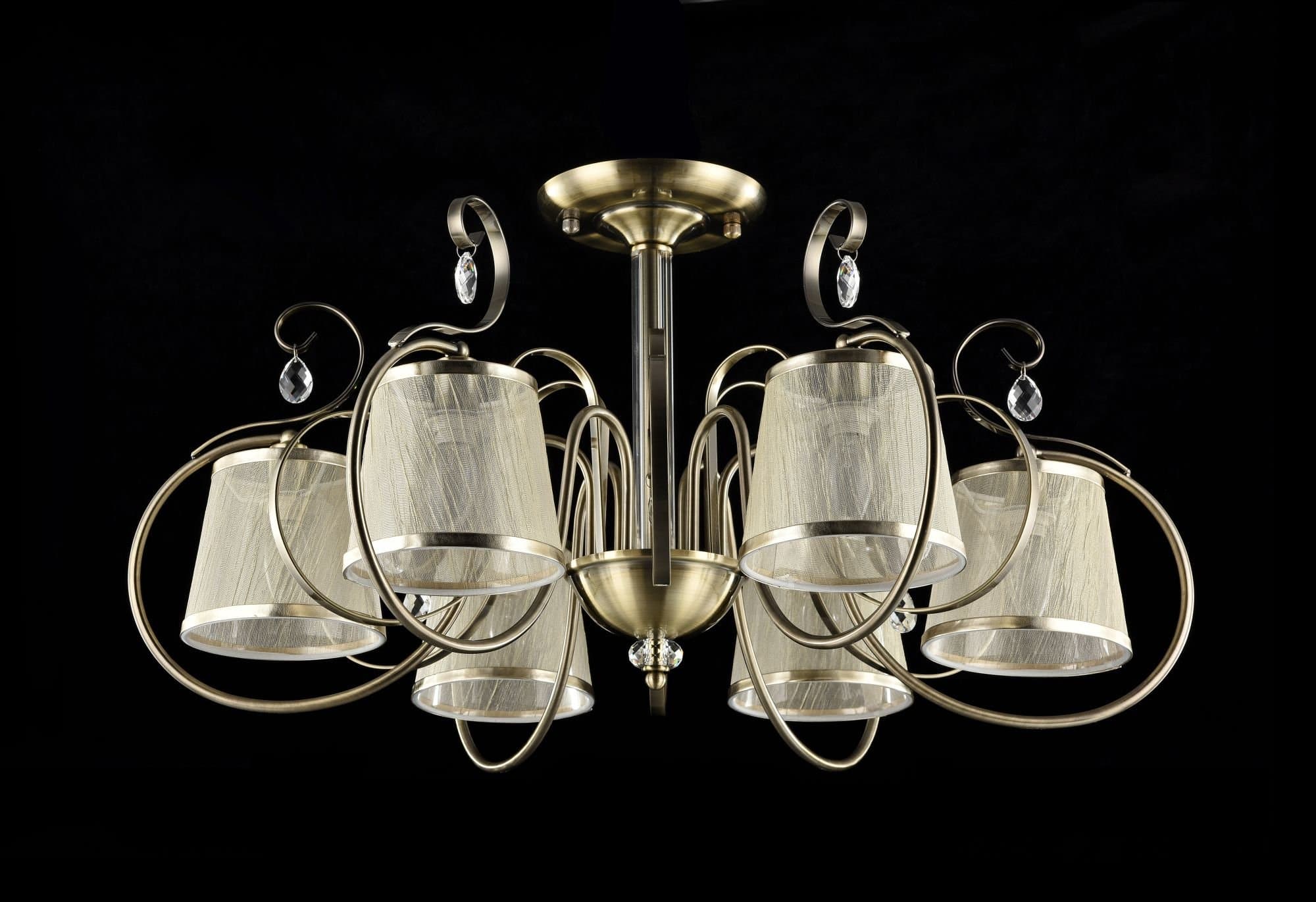 Freya Classic Simone Бронза Потолочный светильник E14 40W FR2020-PL-06-BZ — миниатюра 5
