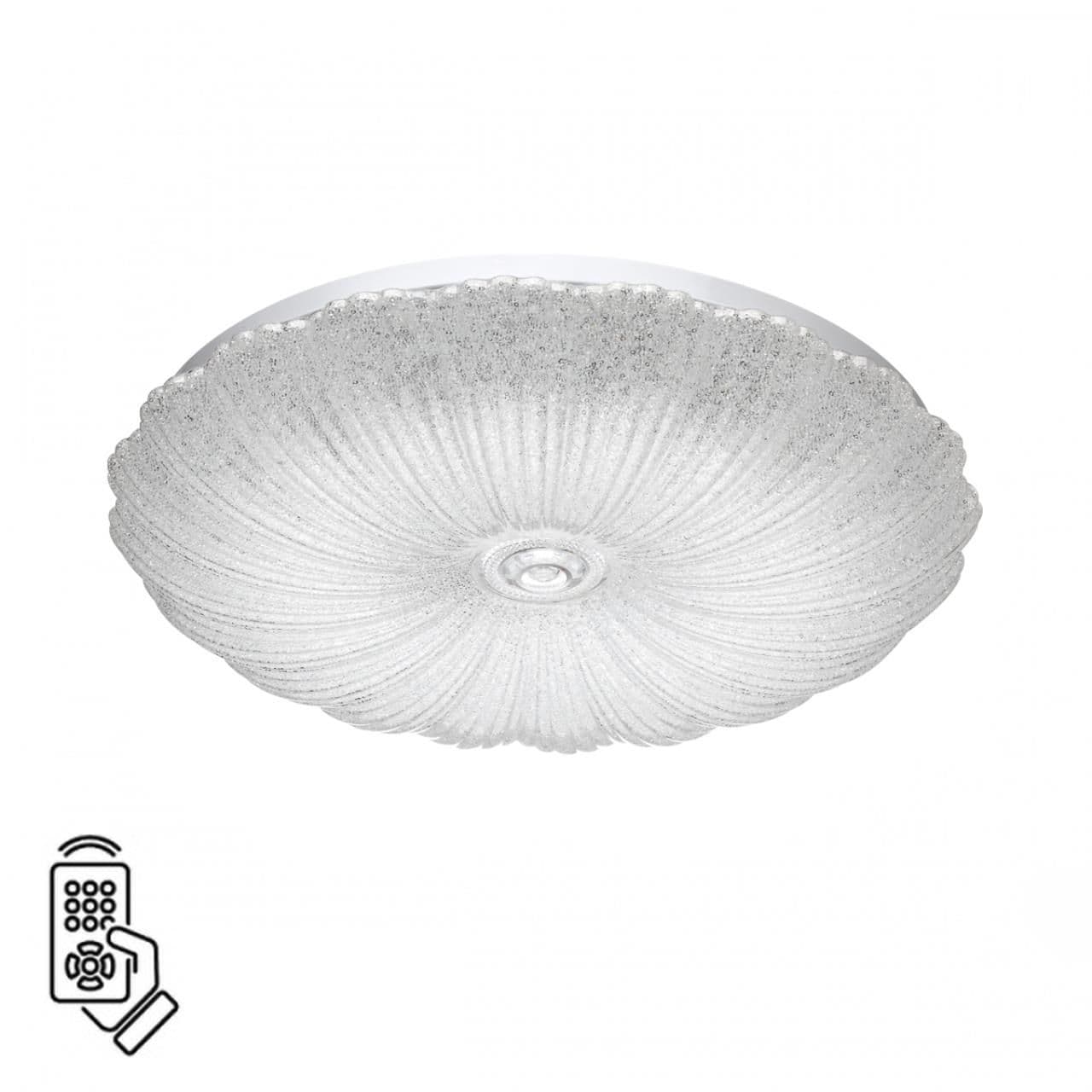 Sonex 7729/48L PIKO LED SN 000 Светильник металл/пластик/белый/прозрачный LED 48Вт 3000-6000K D380 IP20 пульт ДУ FORTUNA