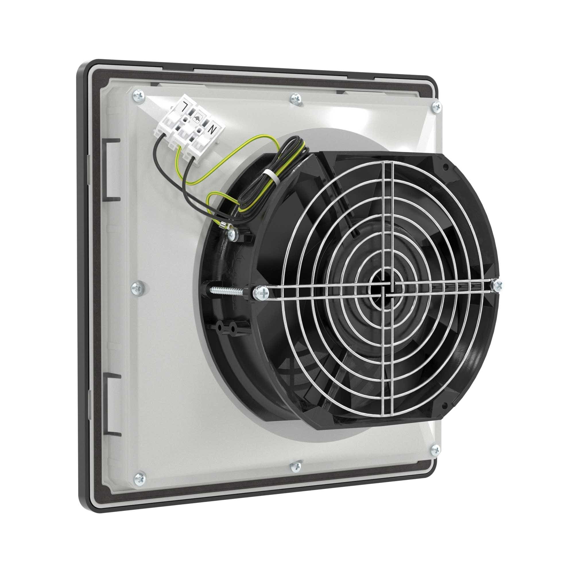 DKC Вентилятор с фильтром RV 160/190 м3/ч, 230 В, 252x252 мм, IP54, RAL9005 — миниатюра 2