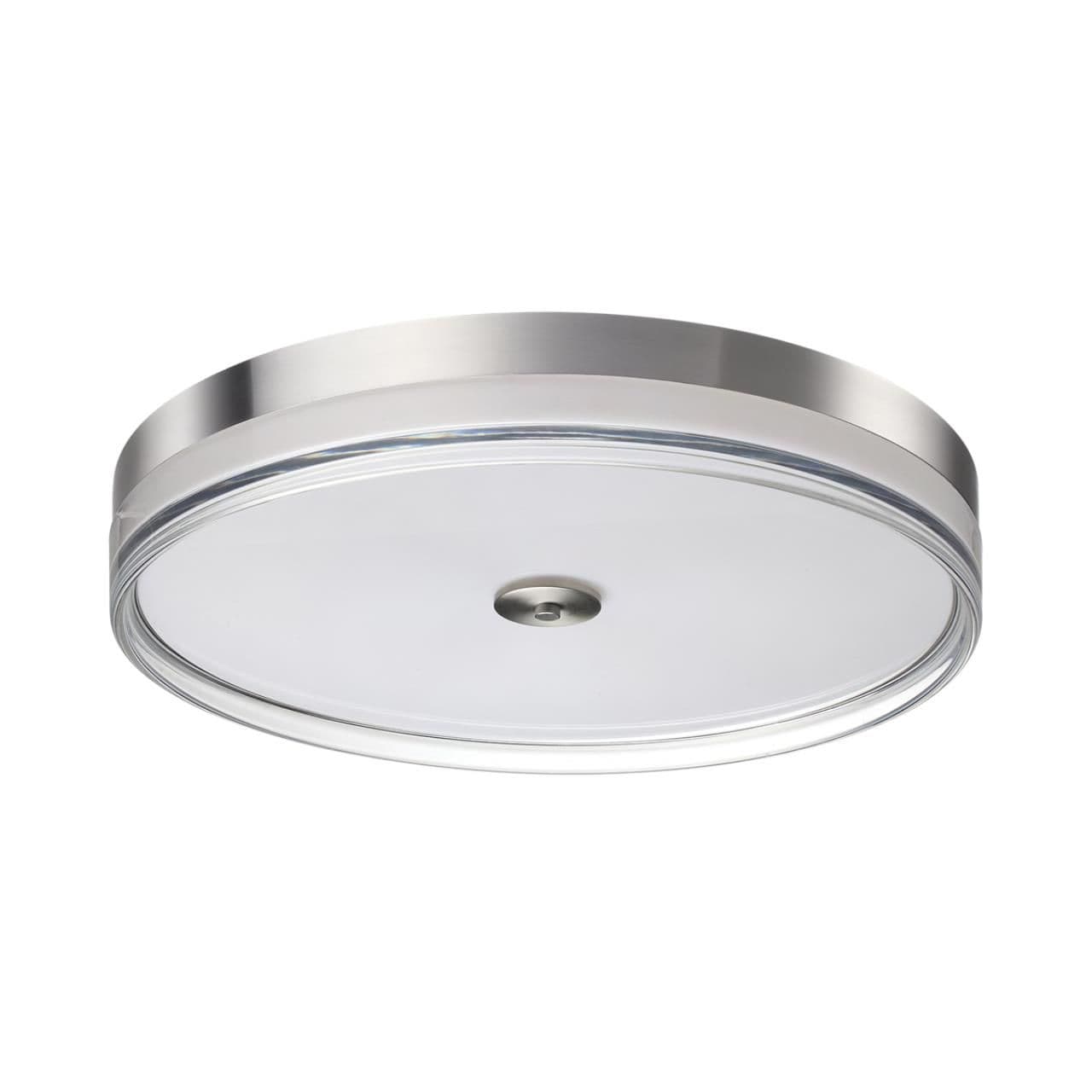 Sonex 7727/112L MITRA LED SN Светильник металл/акрил/никель/прозрачный LED 112Вт 4000K D500 IP20 ETERNA