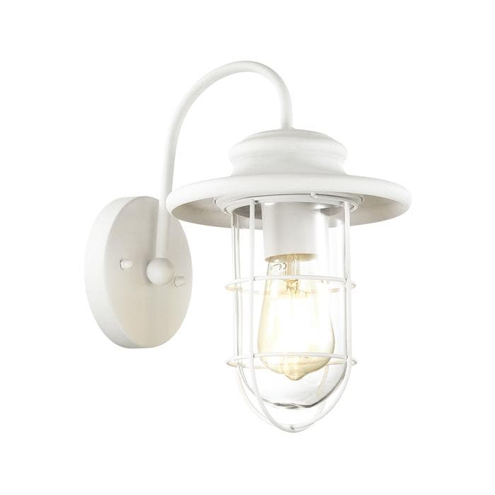 Odeon Light 4172/1W ODL19 697 белый/прозрачный Уличный настенный светильник IP44 E27 1*60W