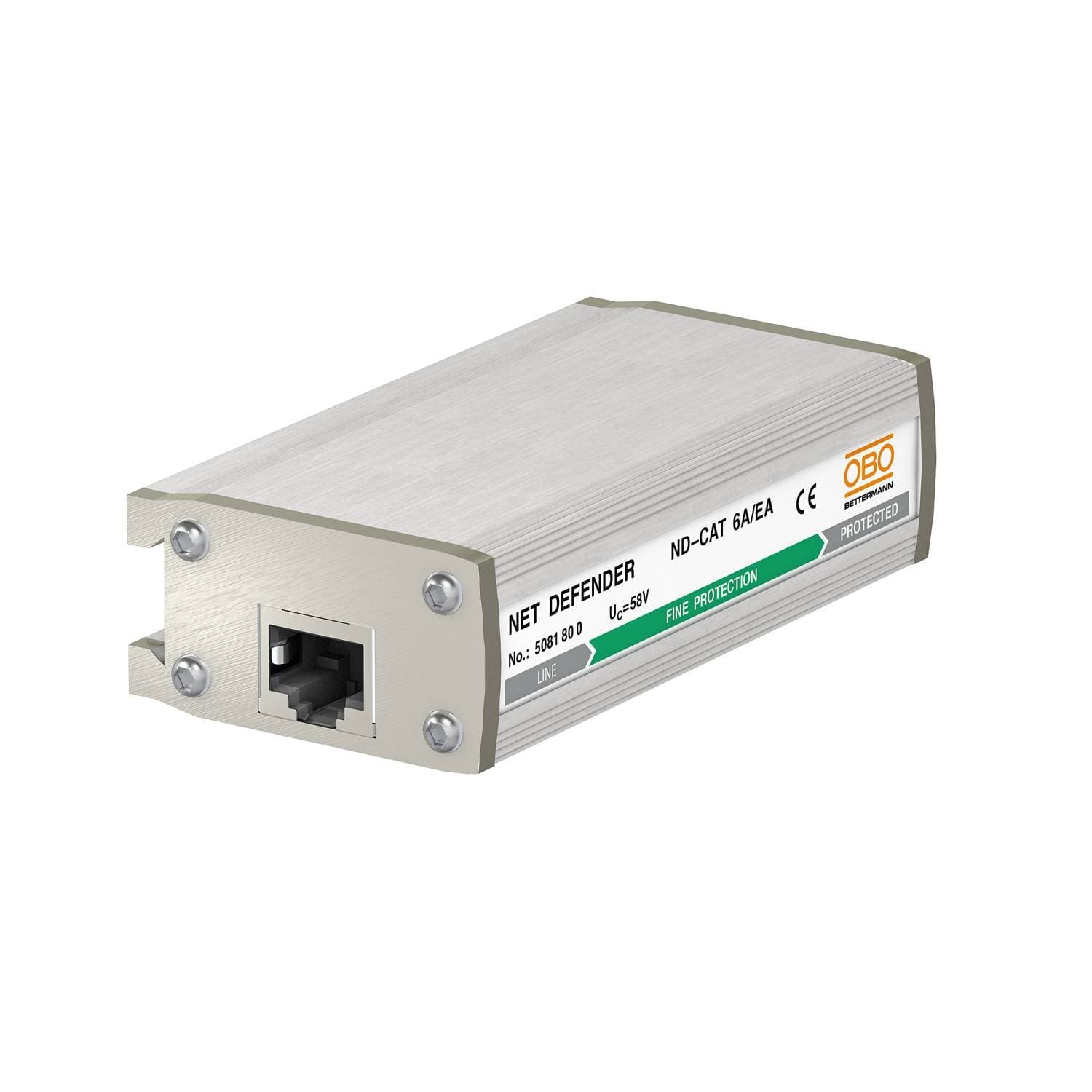 OBO Bettermann УЗИП для телекоммуникационных сетей 8-жил (CAT6A) (Тип разъема RJ45), 41 В 5081800