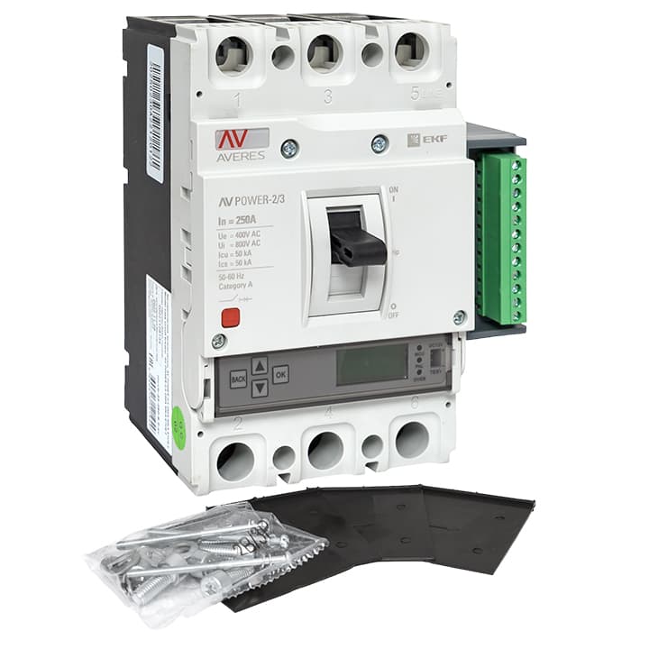 EKF Averes Автоматический выключатель AV POWER-2/3 250А 50kA ETU6.2 — миниатюра 3