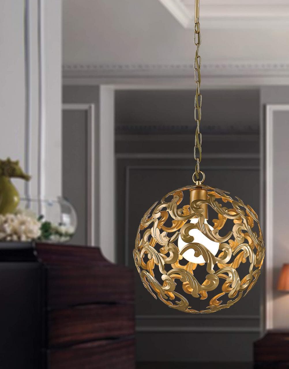 Favourite Dorata Золото Люстра 1*E27*60W 1469-1P — миниатюра 4