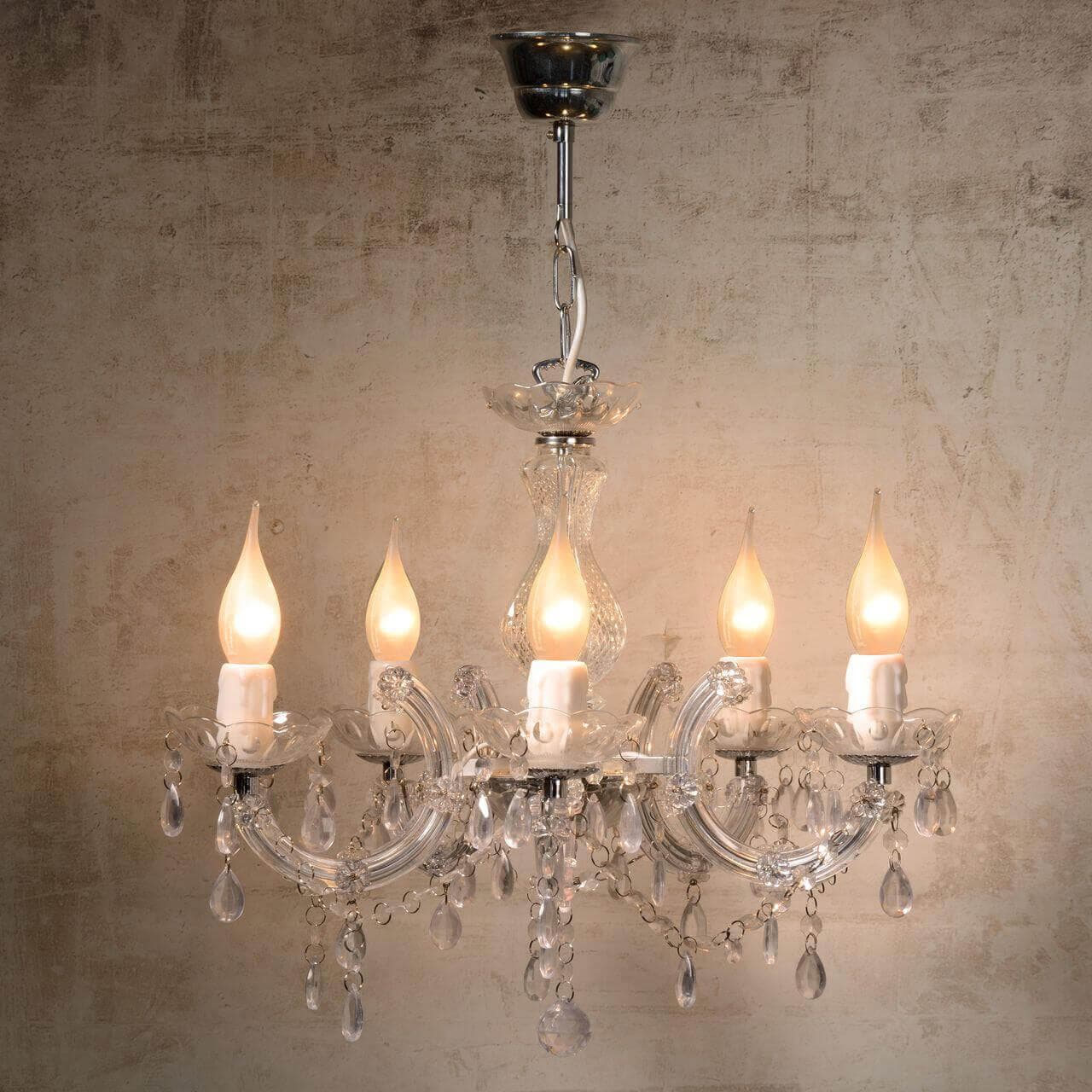 Lucide Arabesque Классика Пластик Люстра E14 40W 78351/05/60 — миниатюра 3