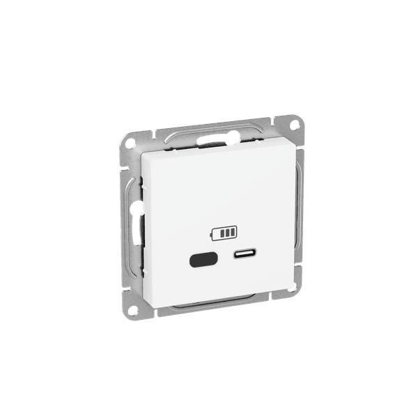 EKF Механизм розетки USB-С, быстрая, белый Эпика — миниатюра 2
