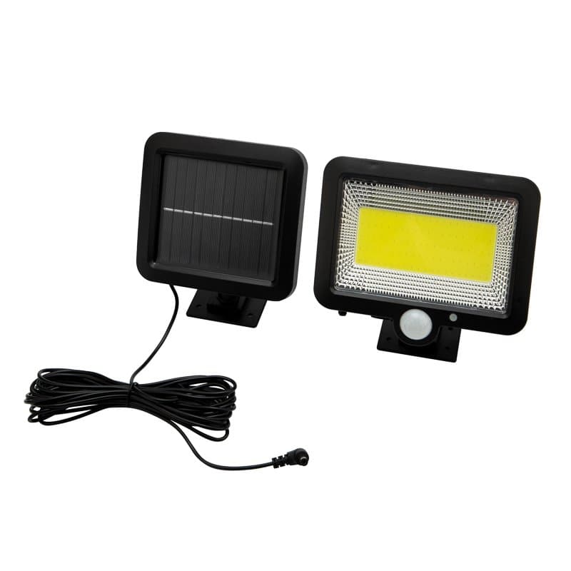 LAMPER Прожектор NEW AGE LED COB  15 Вт 6500 K IP65 3 режима, выносная солнечная панель 5 м, датчики движения и освещенности, аккумулятор 602-1002