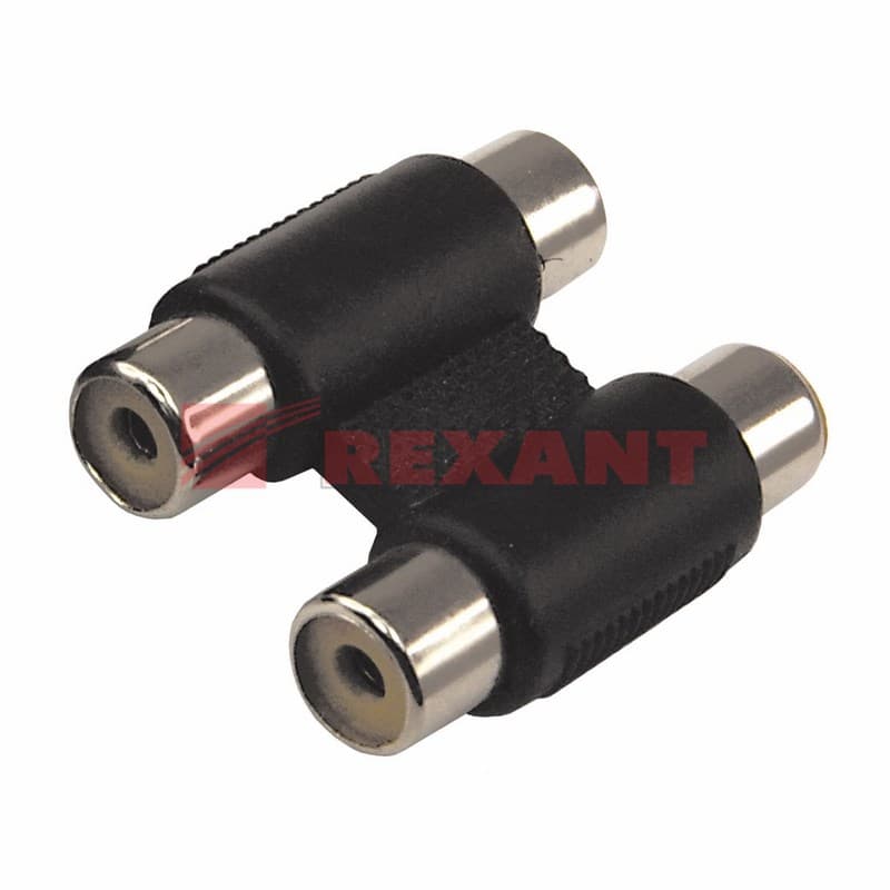 ПереходНИК 2 гнезда RCA - 2 гнезда RCA (бинокль) Rexant 14-0433 — миниатюра 2