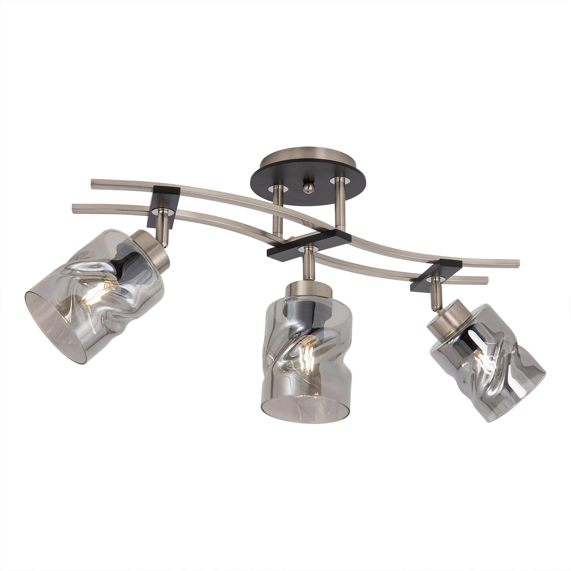 Citilux CL142135 Мерида Хр.Мат+Дымч Светильник потолочный