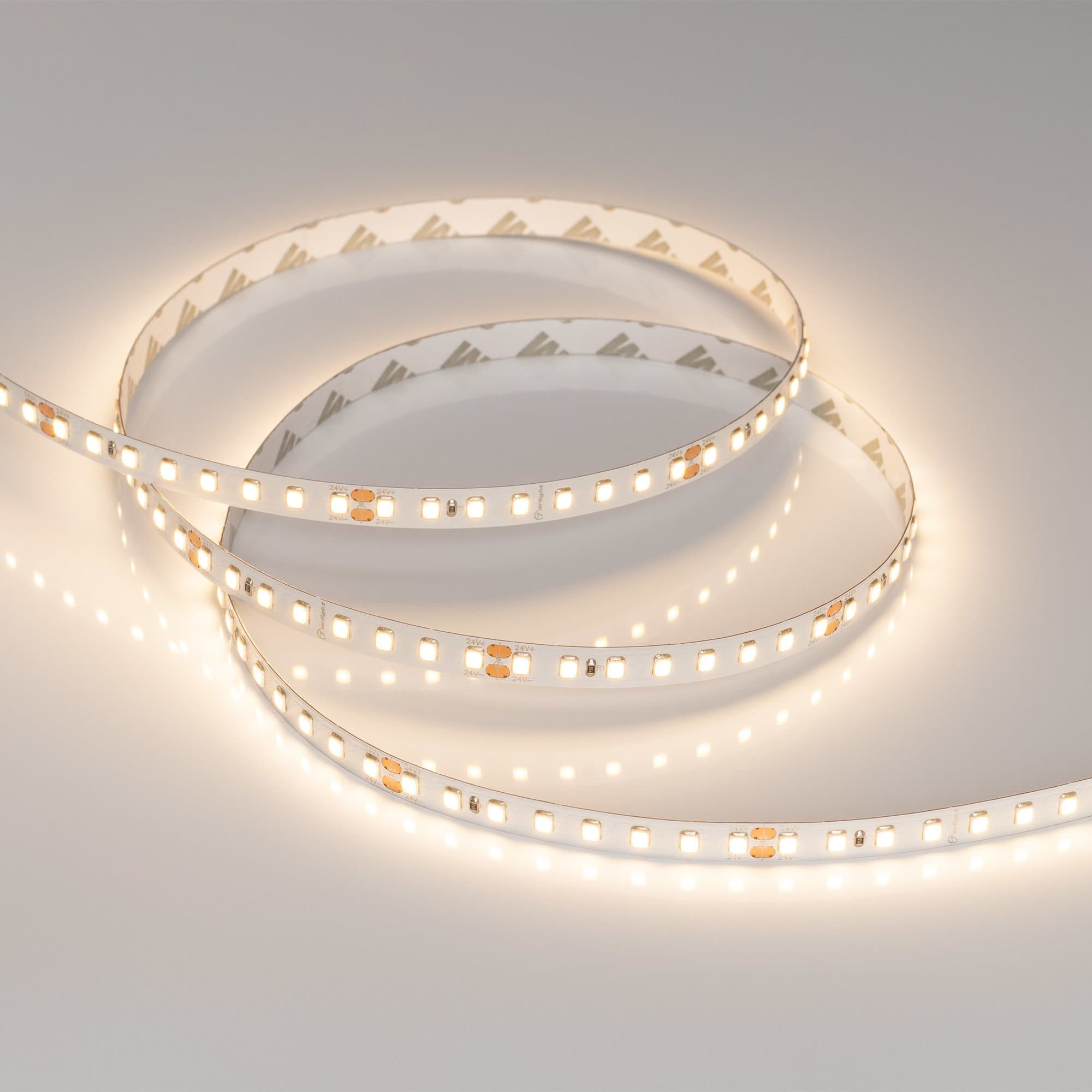 Arlight Лента RT-A128-8mm 24V Warm3000 (9.6 W/m, IP20, 2835, 5m) (высок.эфф.150 лм/Вт) 038758 — миниатюра 3