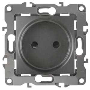 ЭРА 12-2105-12 Розетка 2P, 16A-250В, IP20, 12, Графит