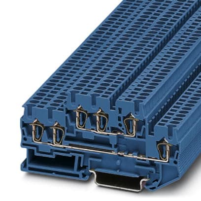 Phoenix Contact Двухъярусная пружинная клемма STTB 2,5-TWIN BU 3038529