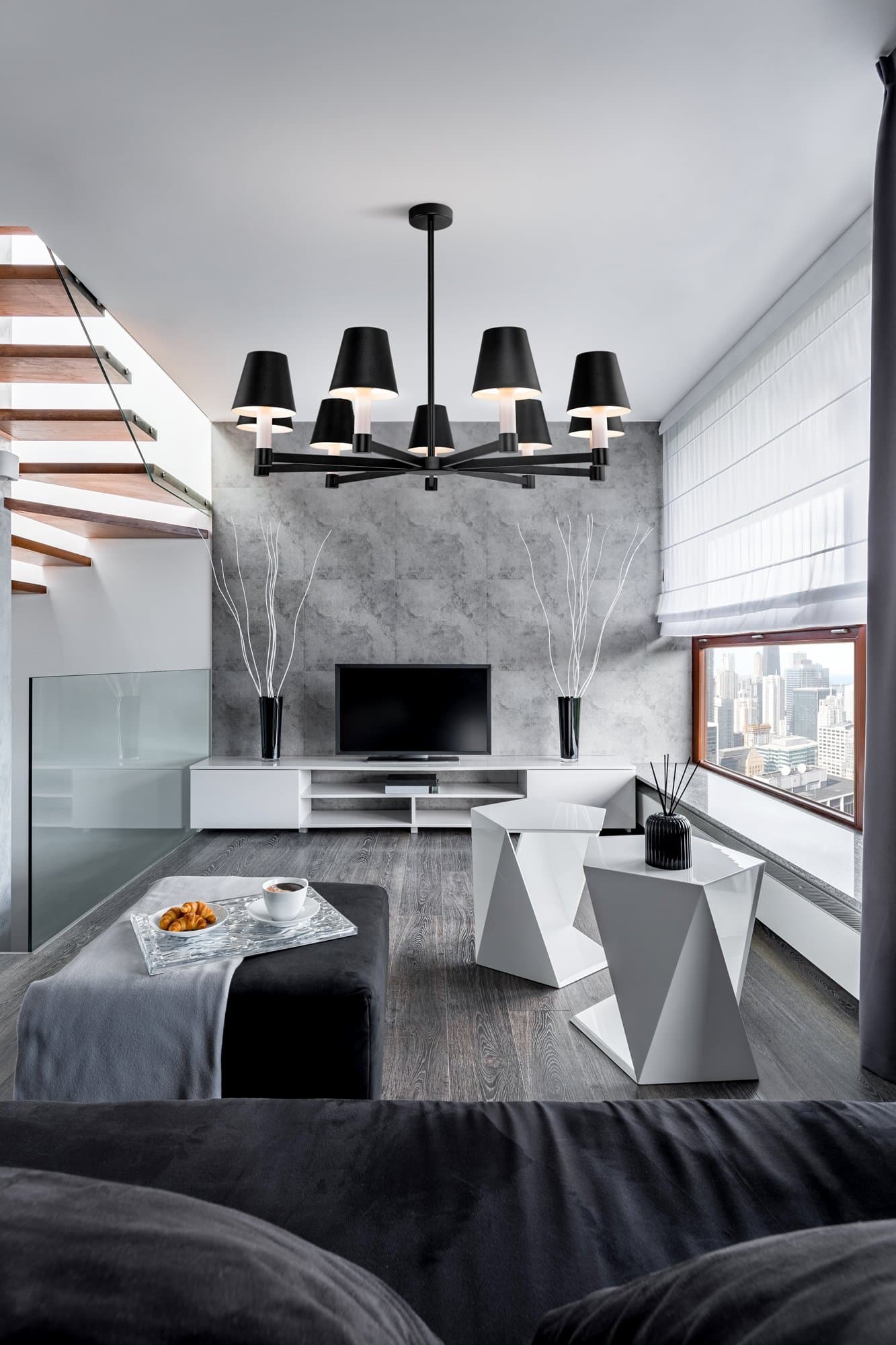 Maytoni Modern Черный Светильник подвесной MOD104PL-09B — миниатюра 4
