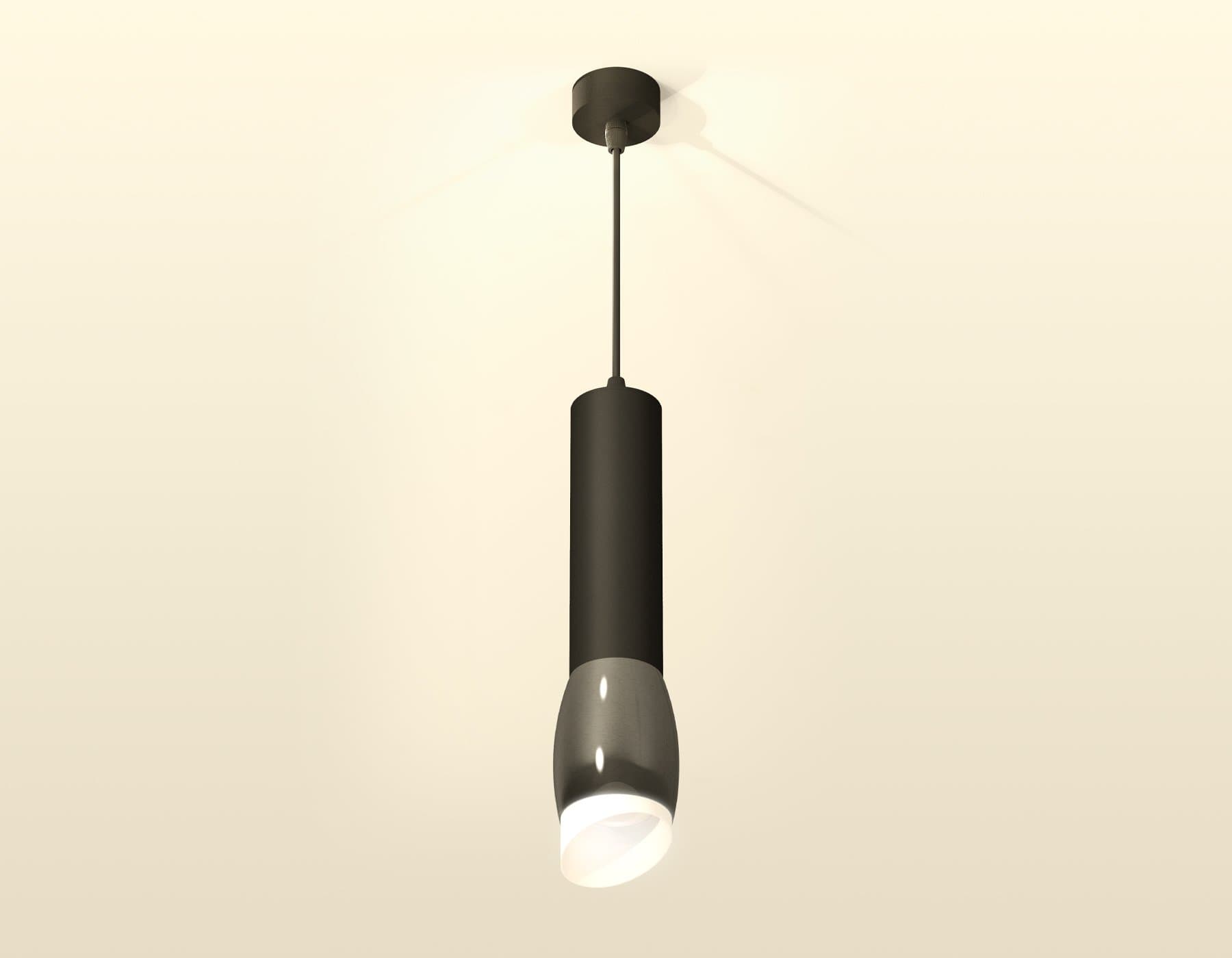 Ambrella Комплект подвесного светильника с акрилом XP1123003 DCH/SBK/FR черный хром/черный песок/белый матовый MR16 GU5.3 (A2302, C6356, A2010, C1123, — миниатюра 2