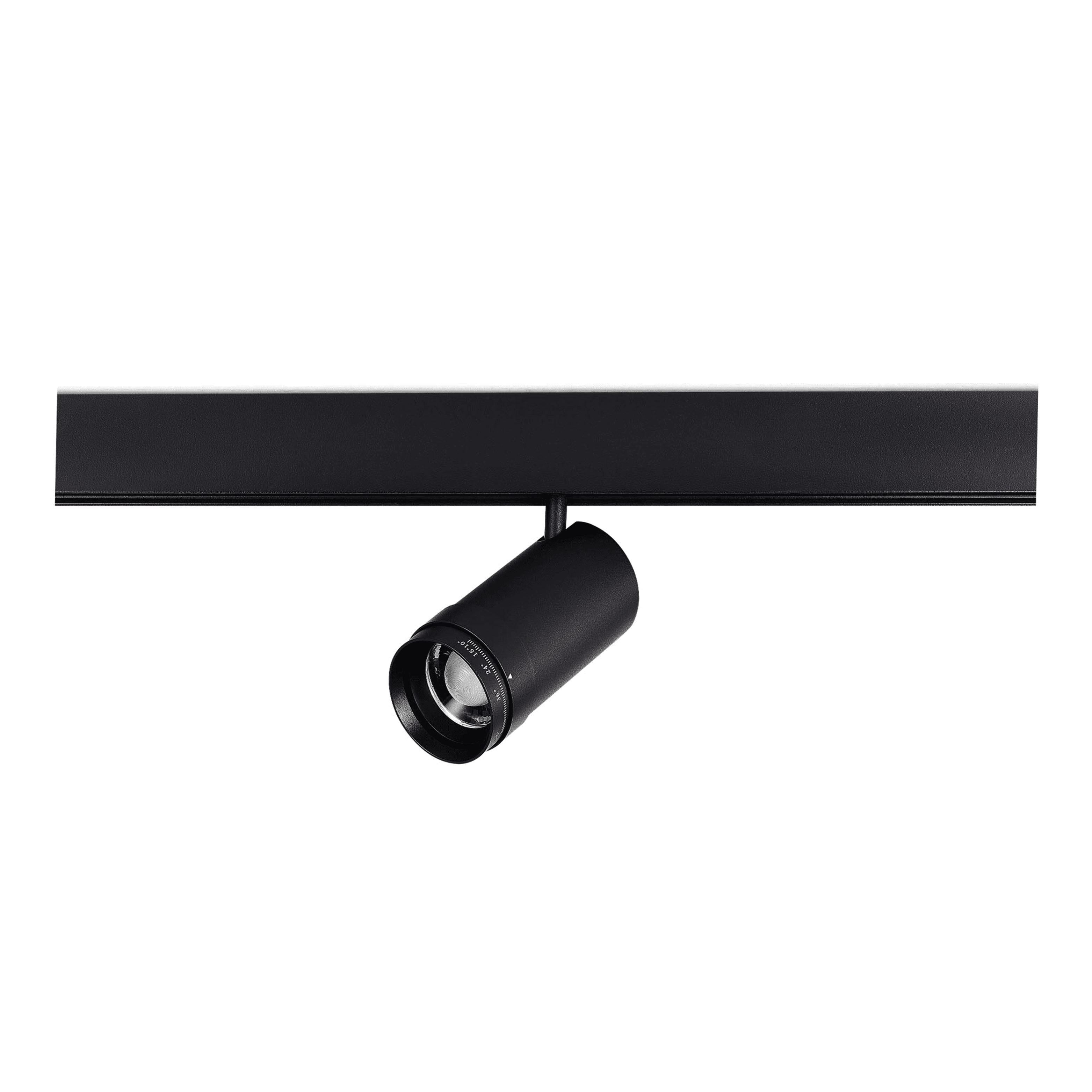 ST LUCE ST357.436.20 Магнитный трековый светильник ZOOM Черный LED 1*20W 3000K Lm Ra90 10-55° IP20 D60xH170 48VV
