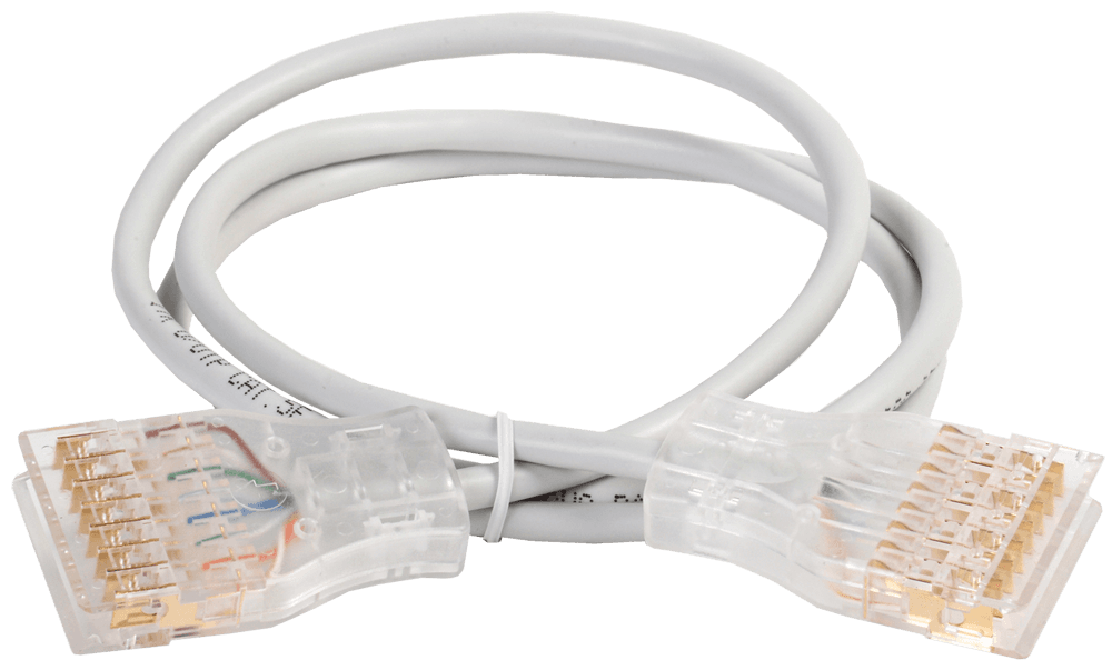 IEK ITK Патч-корд 110-110 4 пары, кат.5Е, 1м, серый PC01-110-4P1M