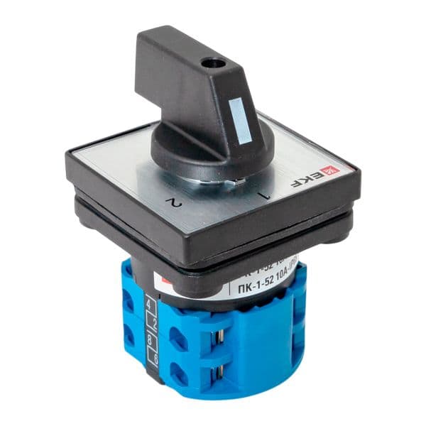 EKF Переключатель кулачковый ПК-1-52 10А 2P «1-2» IP65 — миниатюра 7