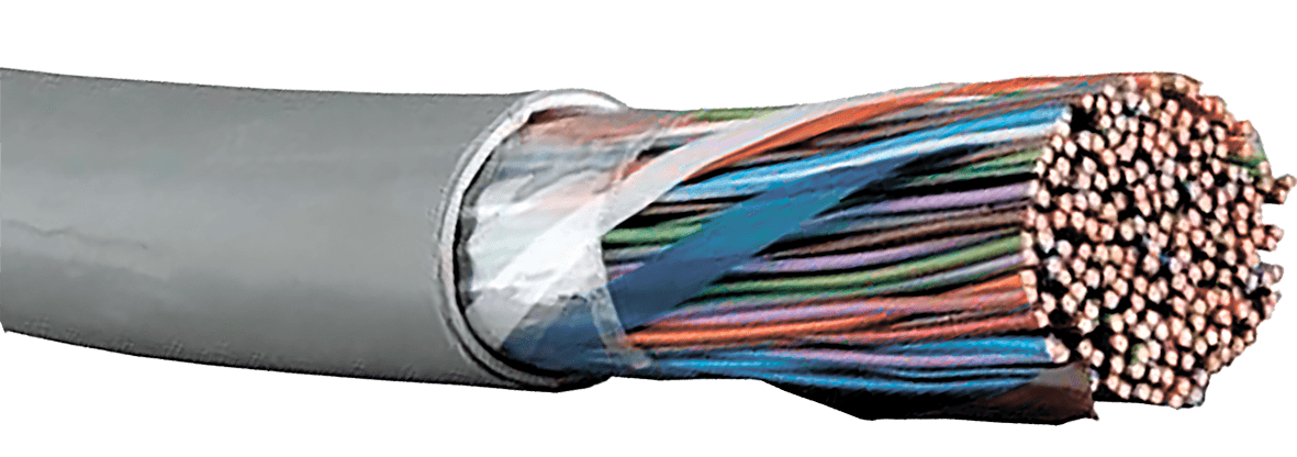 IEK ITK Кабель связи витая пара F/UTP, кат.5E 10х2х24AWG solid, LSZH, 500м, серый LC1-C5E10-321 — миниатюра 2