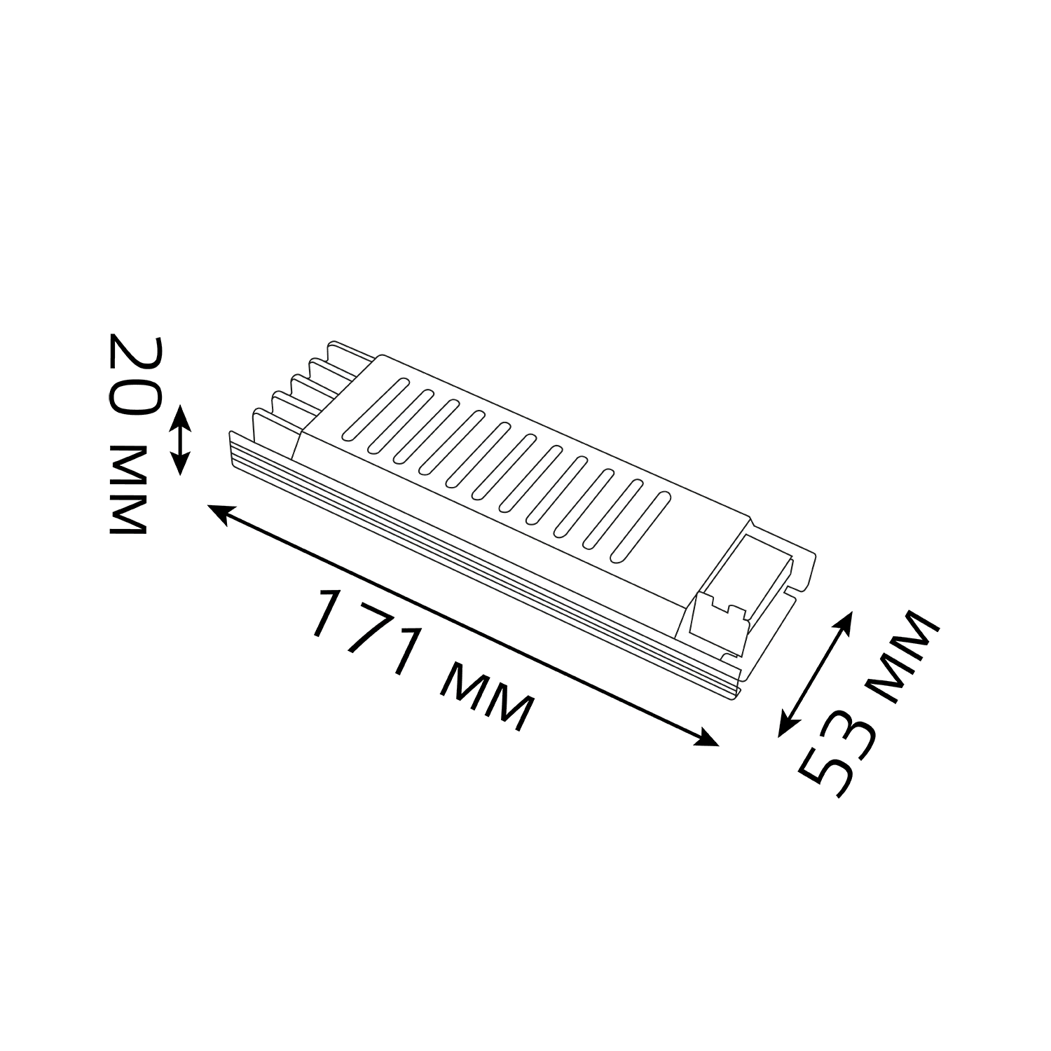Gauss Блок питания LED STRIP PS 60W 12V - ультратонкий 1/72 202001060 — миниатюра 2