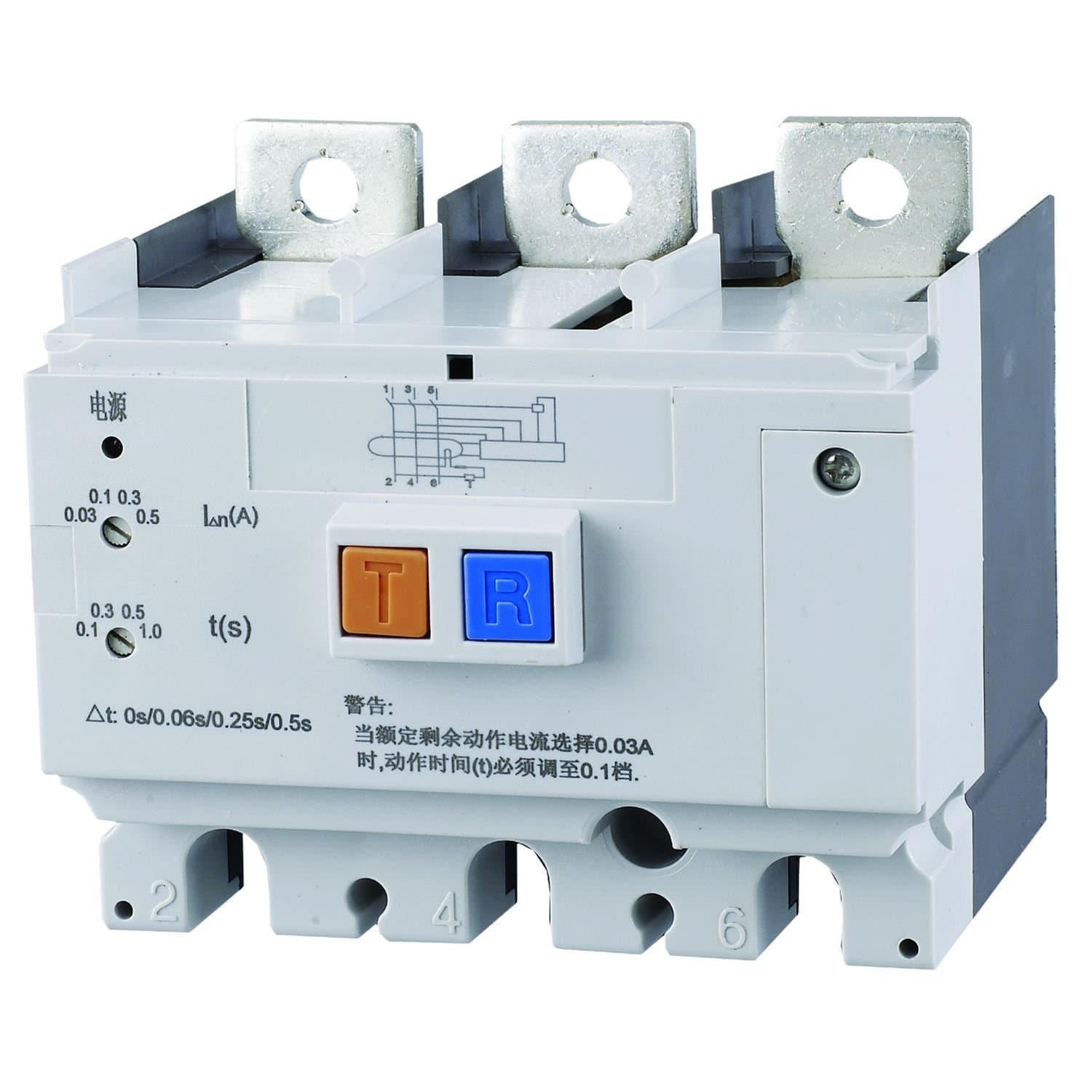 CHINT Диф. модуль NM8NL-125 3P A RCD1 рег. ток утечки 0,03-0,1-0,3-1А (R) 270672