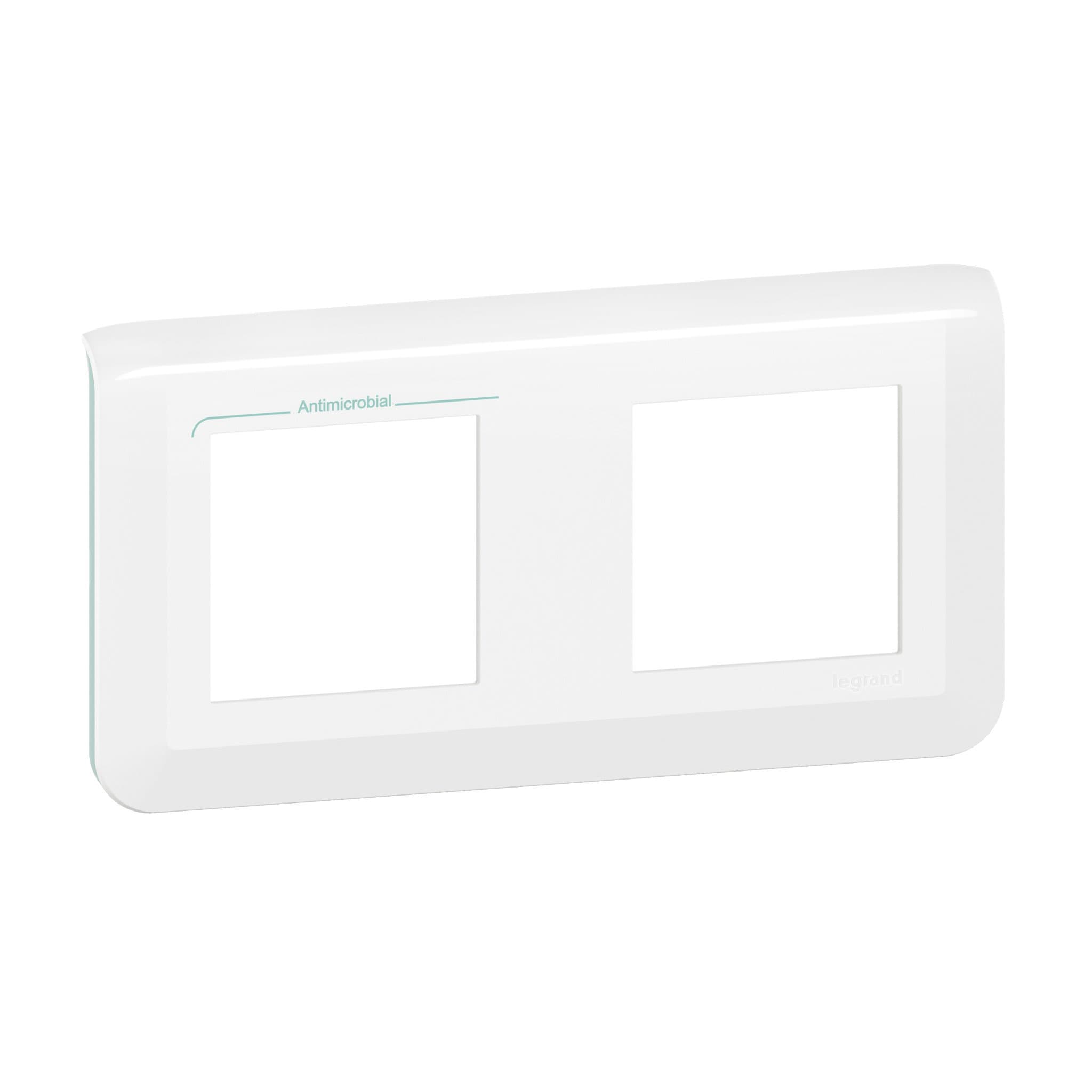 Legrand Mosaiс Рамка - Программа Mosaic - 2x2 модуля - антимикробная 078725L — миниатюра 1