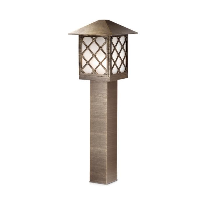 Odeon Light 2649/1A ODL14 851 коричн/пластик антивандальный Уличный светильник на столбе H=80см IP44 E27 60W 220