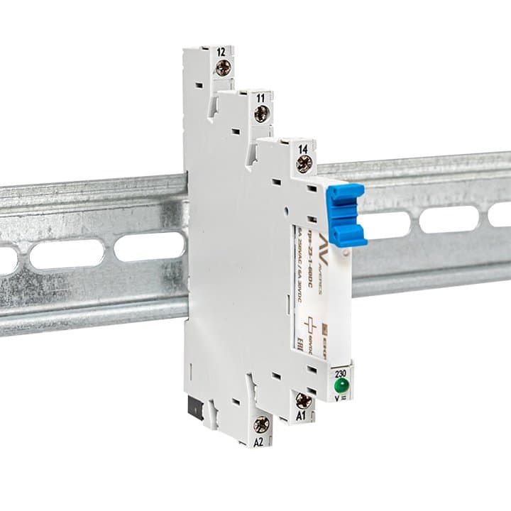 EKF Реле промежуточное с розеткой в сборе РП slim 23/1 6A 230В AC rps-23-1-60-rms230АС — миниатюра 2
