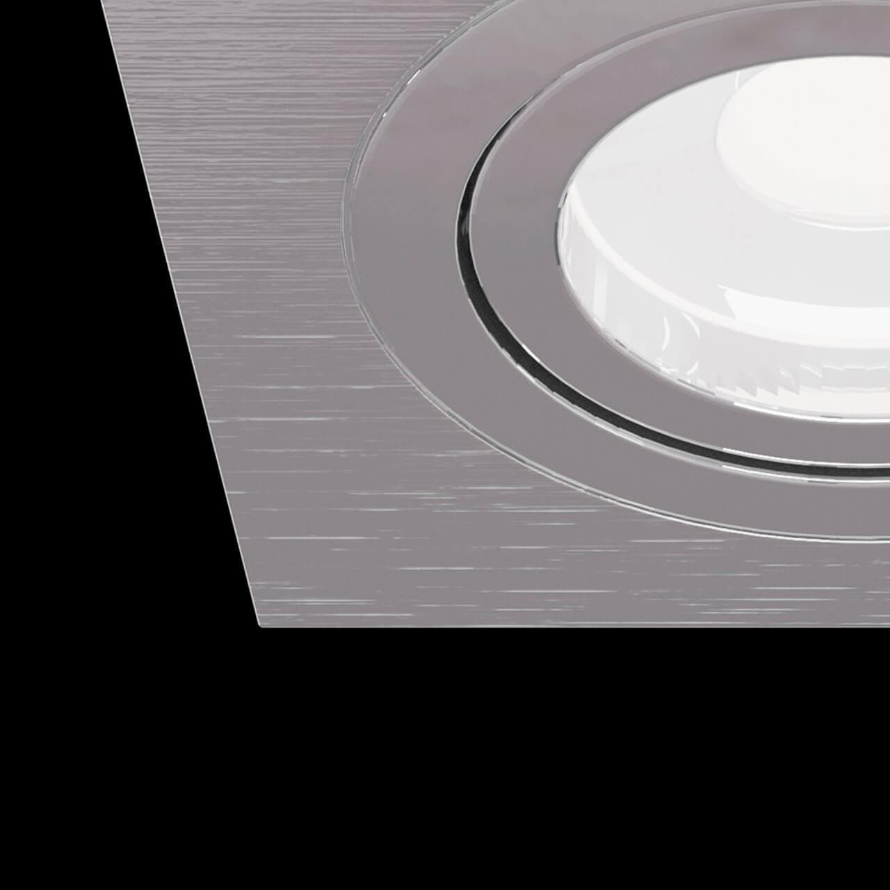 Maytoni Technical Atom Серебро Встраиваемый светильник GU10 50W DL024-2-01S — миниатюра 11