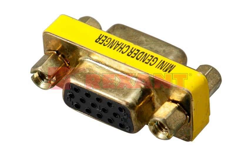 ПереходНИК гн.VGA - гн.VGA GOLD Rexant 17-6817 — миниатюра 2