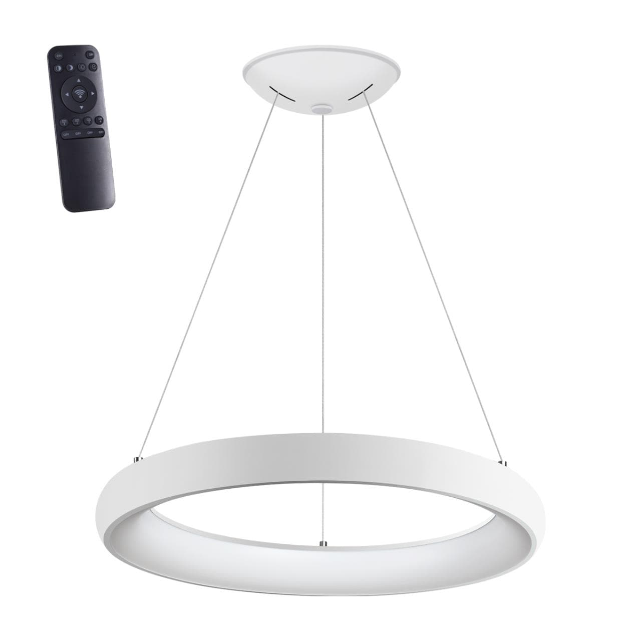 Novotech 359032 OVER NT23 000 белый Светильник подвесной диммируемый, в комплекте пульт ДУ (2.4G) IP20 LED 3000К~6000К 60W 85-265V FOLD