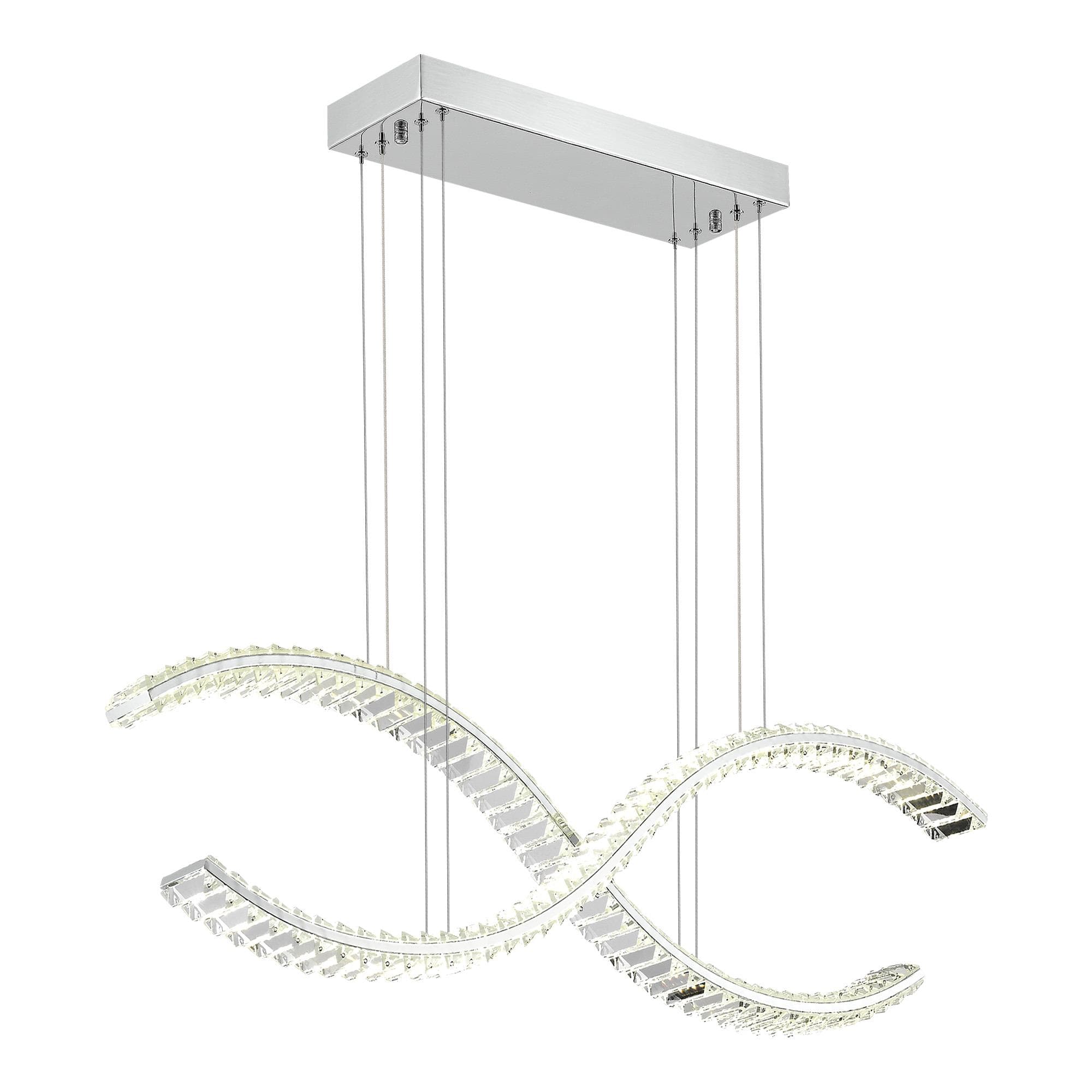 ST LUCE SL6206.103.44 Светильник подвесной Хром/Прозрачный LED 1*44W 3000K