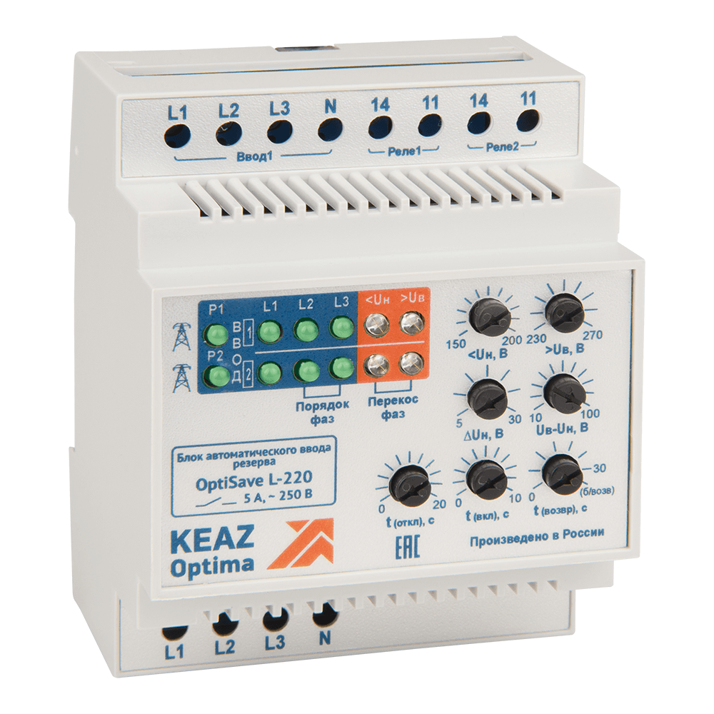 КЭАЗ Блок автоматического ввода резерва OptiSave L-220-УХЛ4