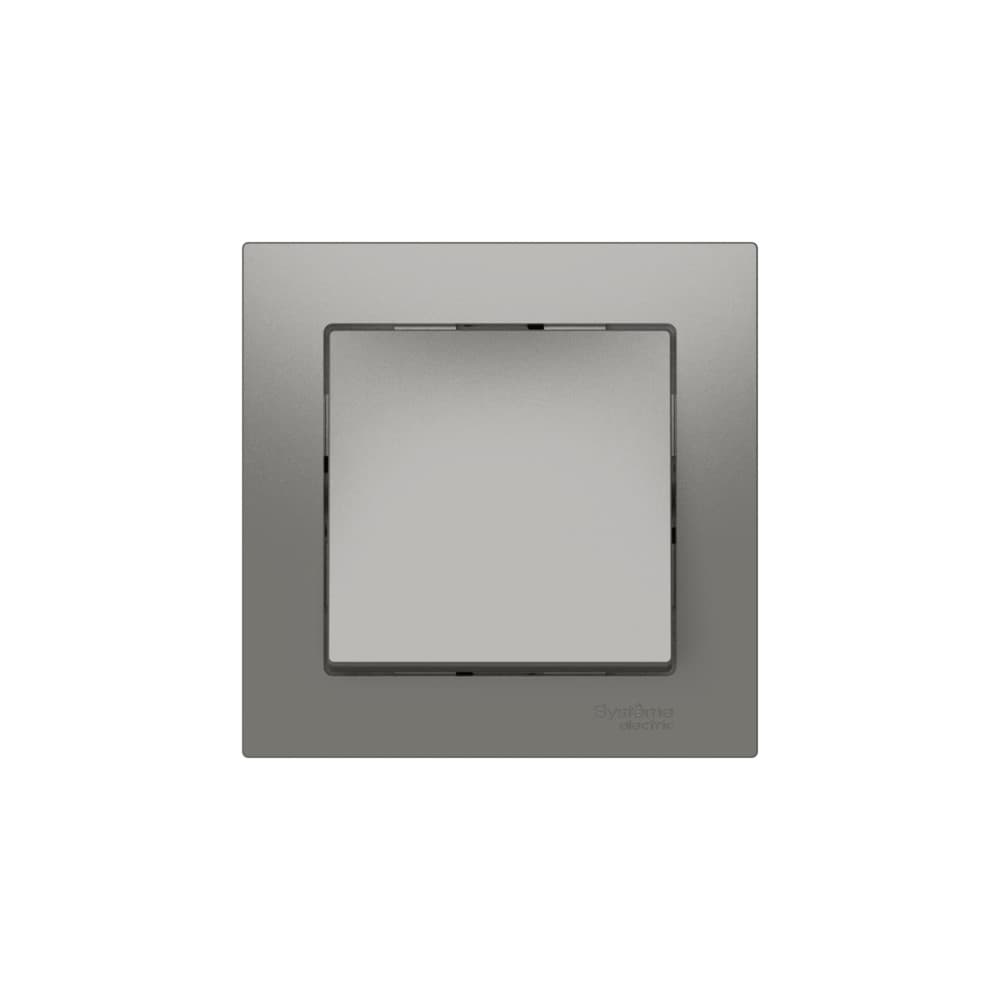 Systeme Electric AtlasDesign Сталь Выключатель 1-клавишный, сх.1, 10АХ, в сборе, быстрозажим. клем. — миниатюра 3