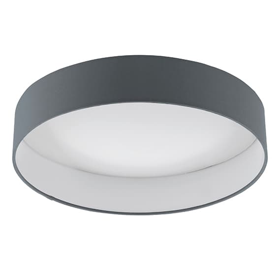 Eglo 96538 Светодиод. люстра PALOMARO 1 диммир., 18W(LED), Ø405, пластик/текстиль, антрацит