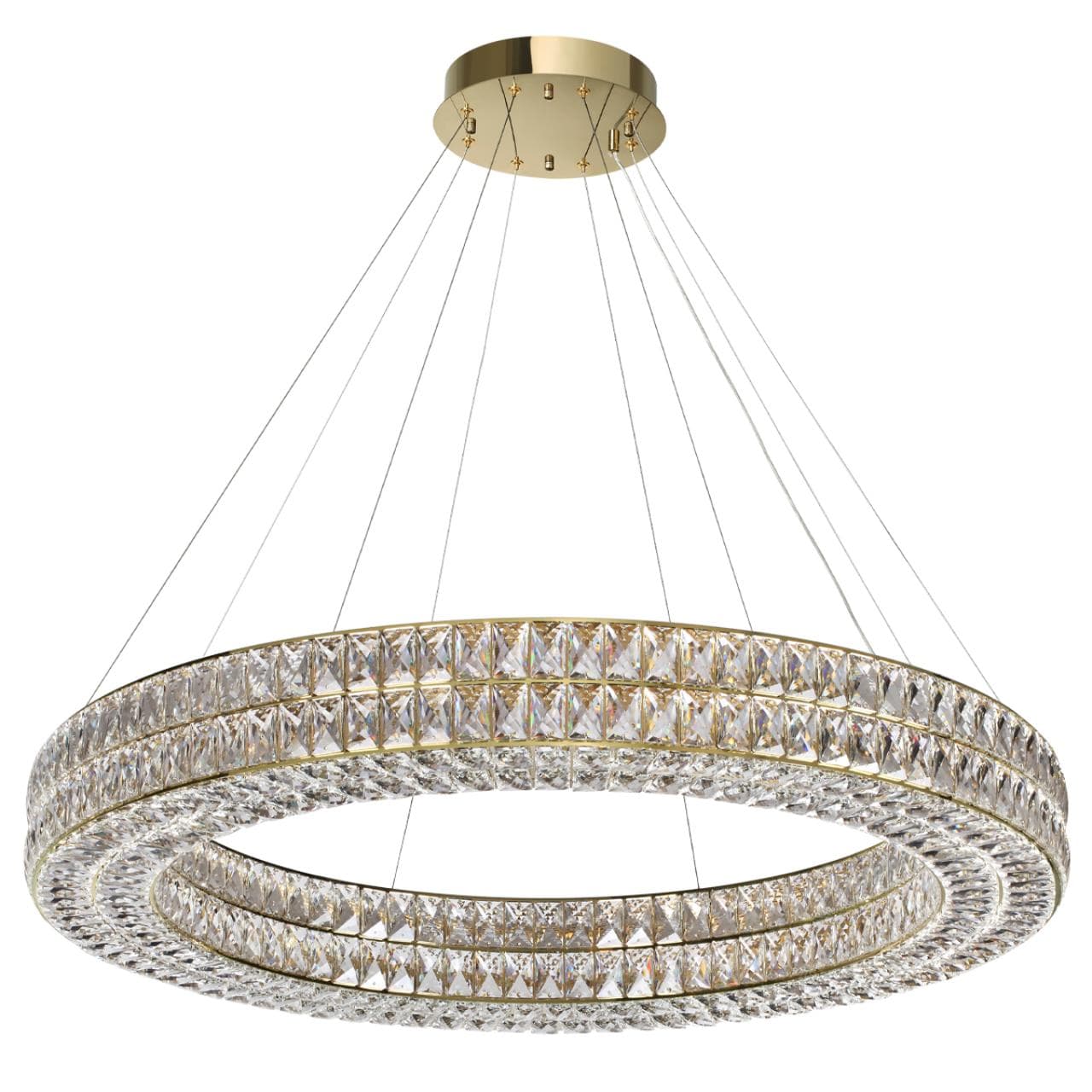 Odeon Light 4926/98L L-VISION ODL24 477 золото/металл/хрусталь Люстра LED 98W 4000K 5850Лм PANTA