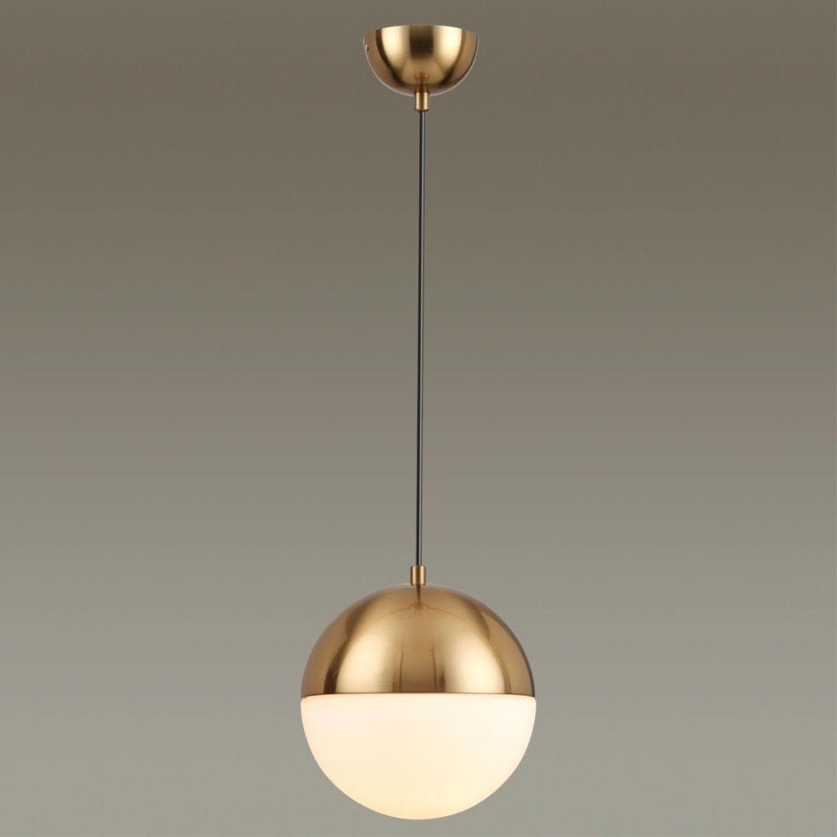 Odeon Light 4960/1A PENDANT ODL22 243 античн.бронза/металл/белый/стекло Подвес E27 1*40W PINGA — миниатюра 4