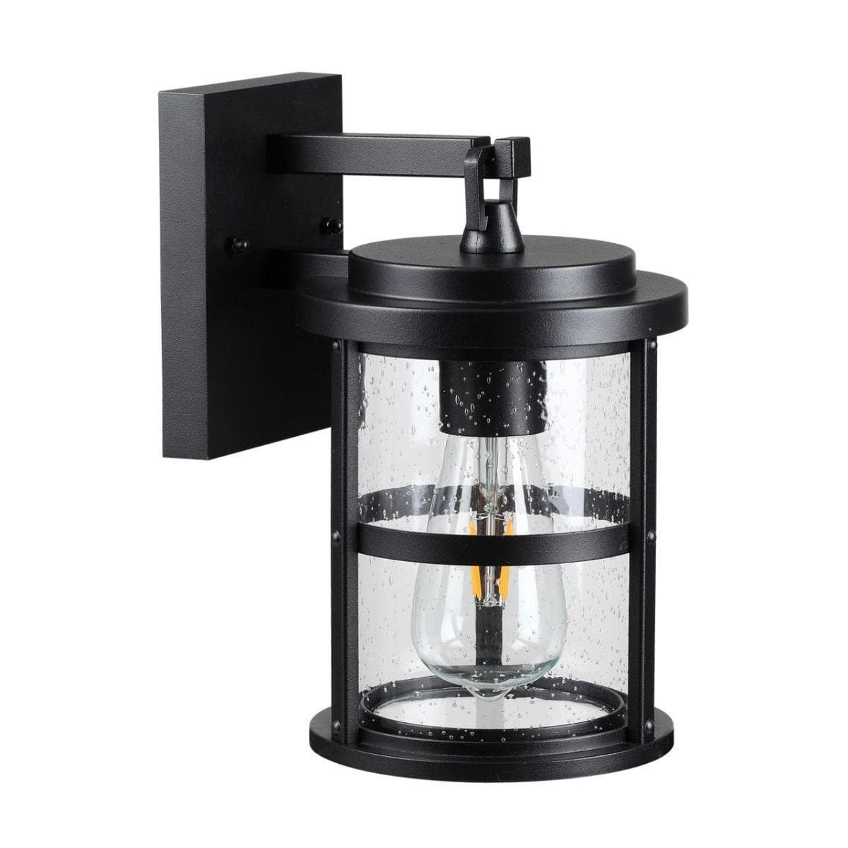 Odeon Light 4964/1W NATURE ODL22 581 черный/стекло Ландшафтный настен.светильник E27 1*60W IP44 MAGUS — миниатюра 1
