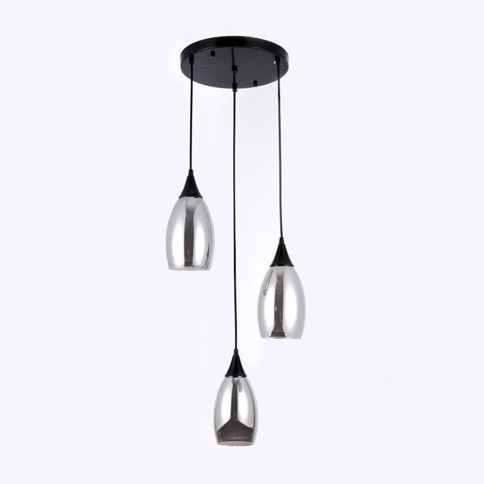 Ambrella Подвесной светильник TR3550/3 BK/SM черный/дымчатый E14 max 40W 370*130*1000 — миниатюра 3