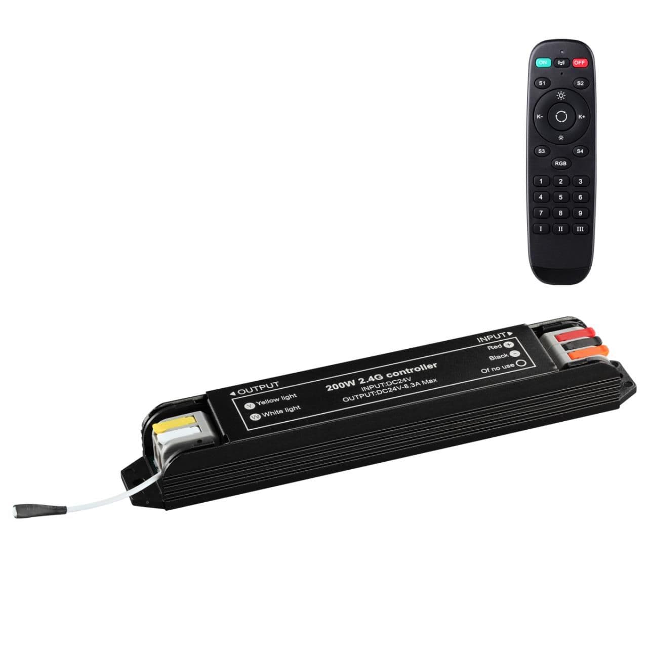 Novotech 359456 DRIVE NT24 113 черный Смарт-контроллер + пульт ДУ IP20 200W 24V EASY