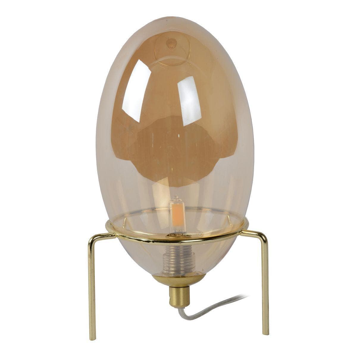 Lucide EXTRAVAGANZA BELLISTER Янтарь Настольная лампа 03527/01/62 — миниатюра 1