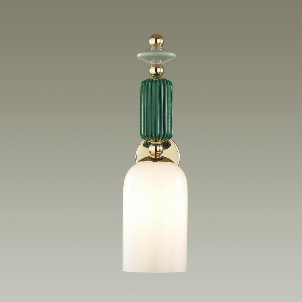 Odeon Light 4861/1W CLASSIC ODL_EX21 золото/раноцветн./керамика/стекло Бра E14 1*40W CANDY — миниатюра 5