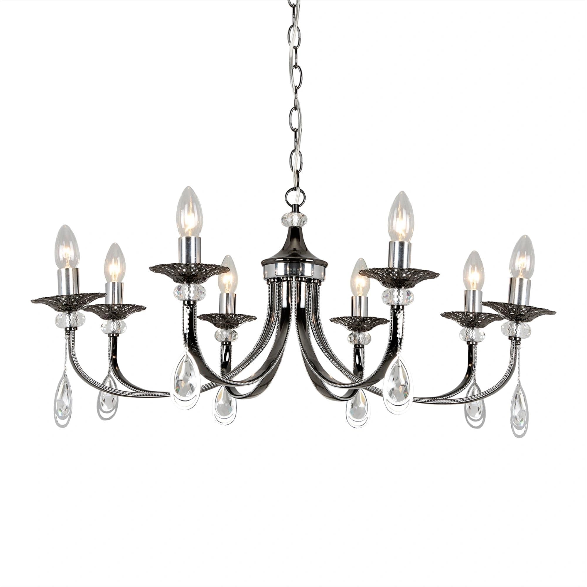 Citilux CL417181 Оксфорд Черн.Хром+Хром Светильник Люстра