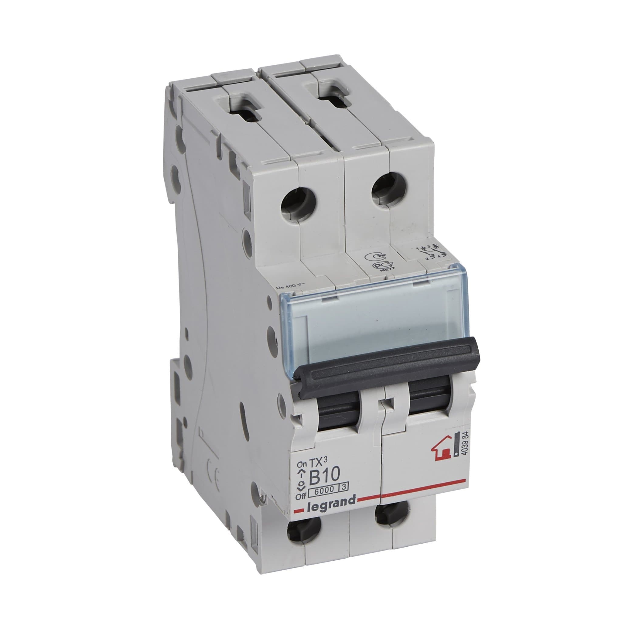 Legrand TX3 Автоматический выключатель 2P 10A (B) 6000 403984 — миниатюра 1