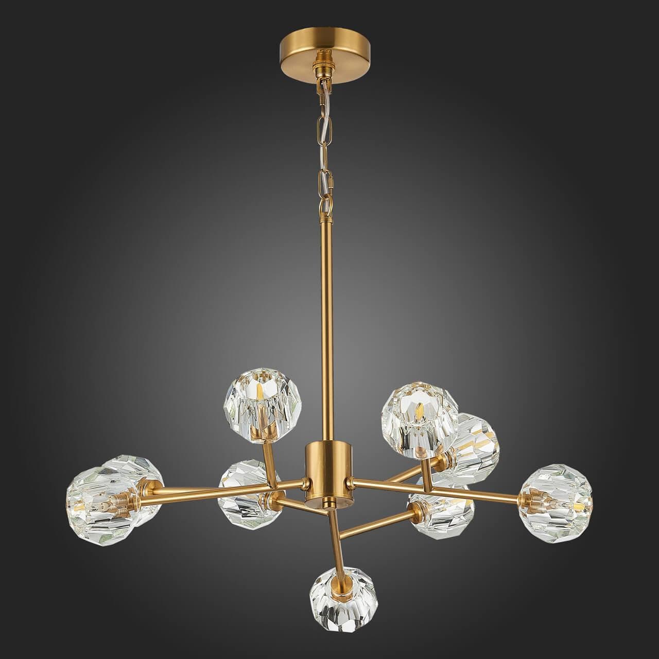 ST Luce SL1166.303.09 Светильник подвесной Латунь/Прозрачный G4 9*3W — миниатюра 2