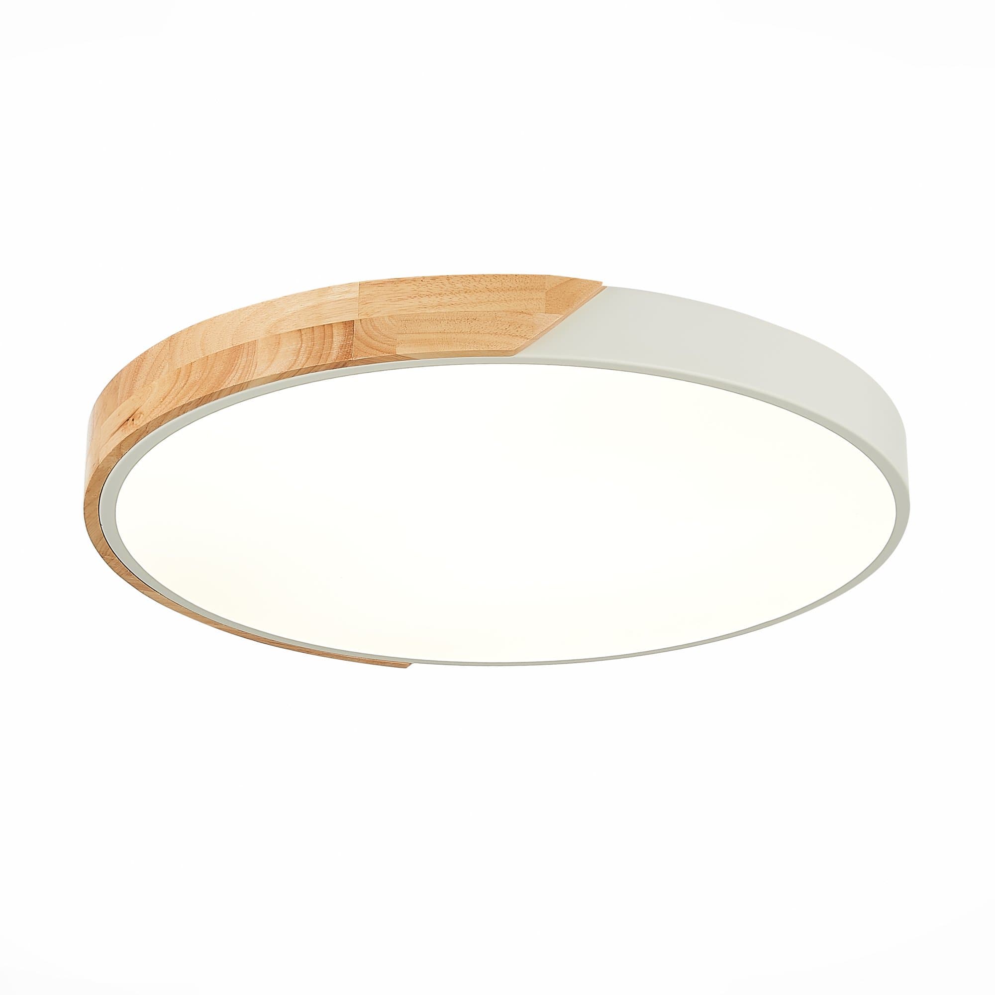 Evoluce SLE200952-01 Светильник потолочный Белый, Светлое дерево/Белый LED 1*45W 3000K/4000K/6000K